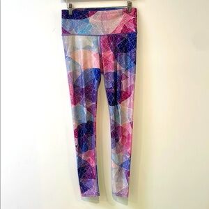 My Inner Fire Colorful Geometric Printed Recycled Polyester Yoga Leggings 6